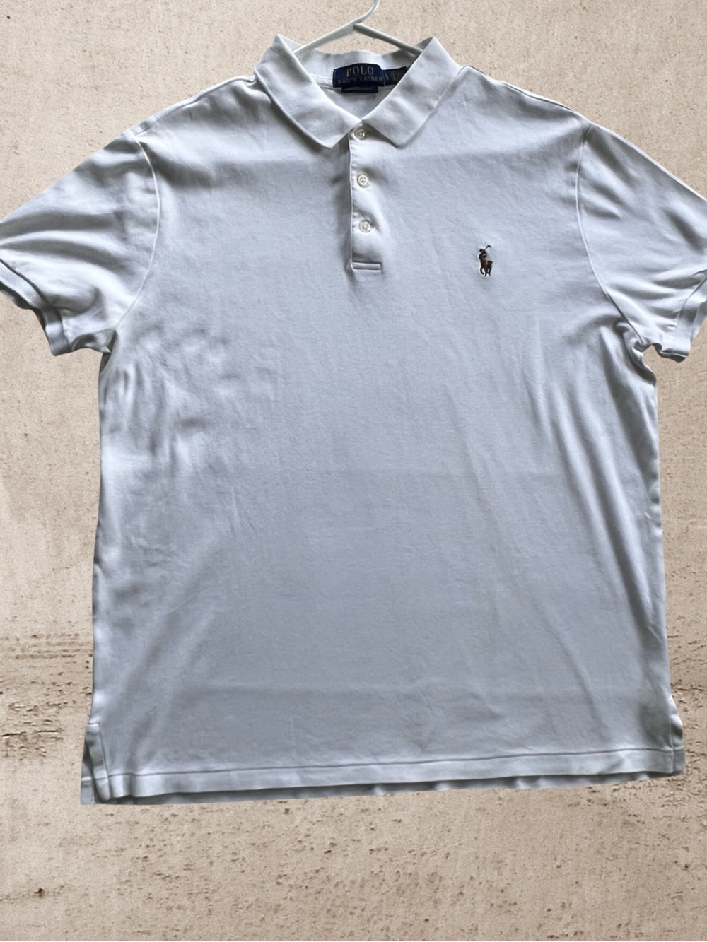 Ralph Lauren White Men’s Polo with Embroidered Pony